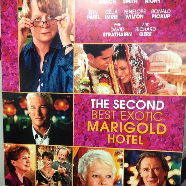 It all begins... Junketing day with Celia Imrie and Bill Nighy for #TheSecondBestExoticMarigoldHotel! Coming to UK cinemas 26th February & US cinemas 6th March