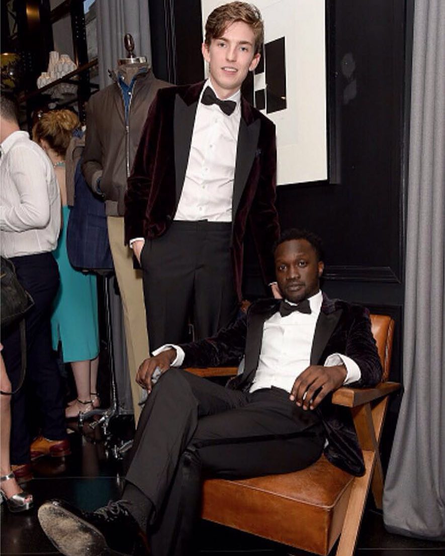 @billmilner and @arnoldoceng at the @hackettlondon Aston Martin collection launch (photo by:  David M. Benett / Getty)