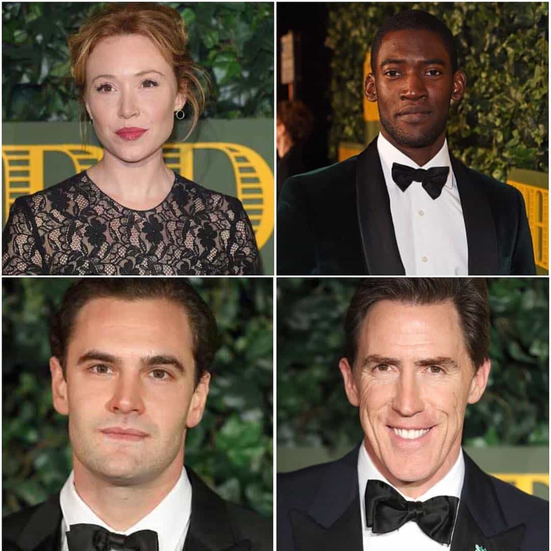 Daisy Lewis, Malachi Kirby and Tom Bateman attended the co-hosted by Rob Brydon last night in London