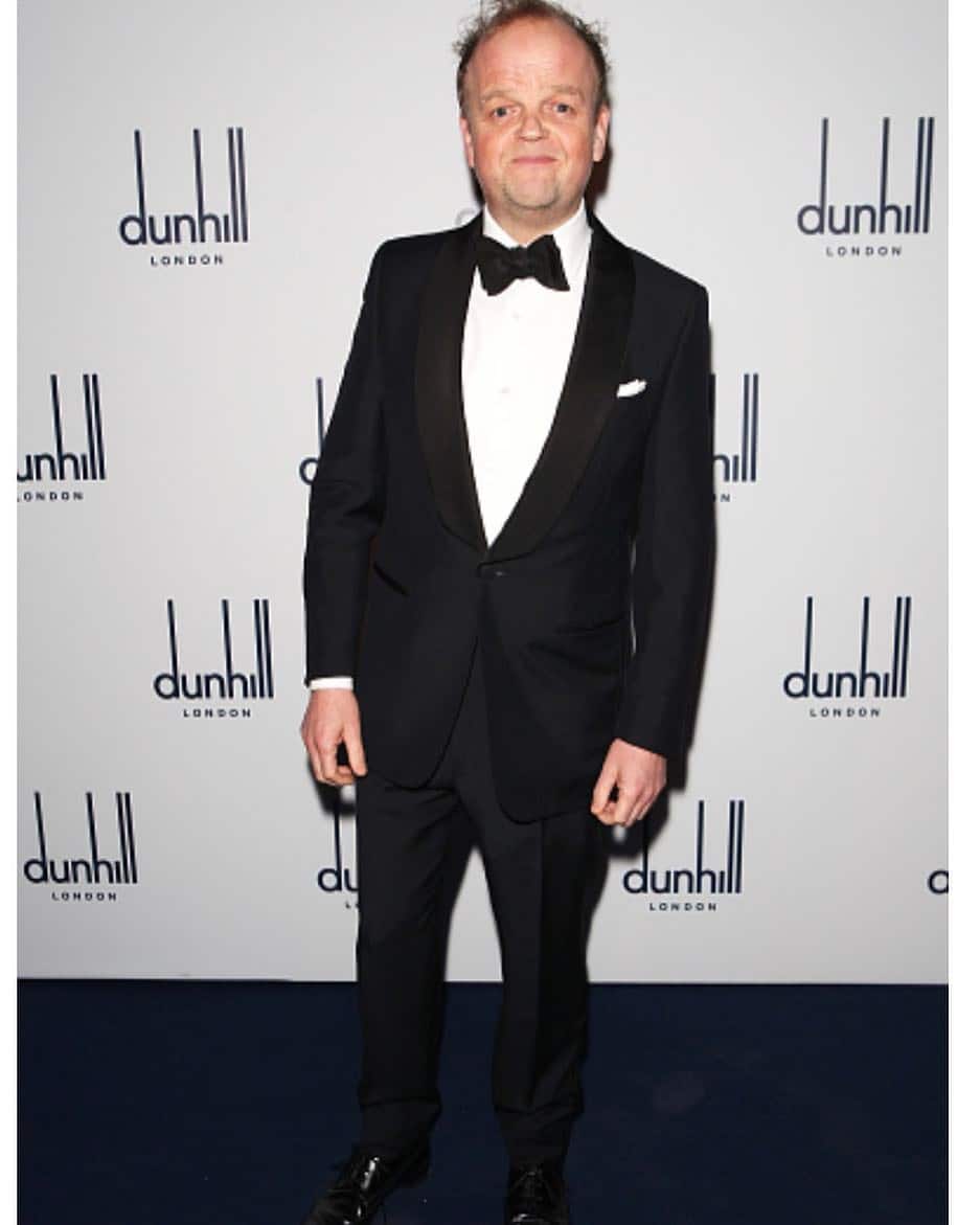 Toby Jones at the Dylan Jones x Dunhill Pre-BAFTA Evening yesterday in London 📸 David Benett/Getty