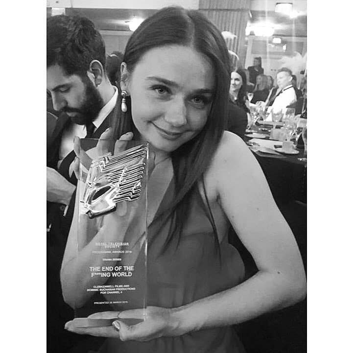 is a winner! Congratulations to @jessybarden and all of the cast, crew and creatives on your @royaltelevisionsociety award! 🍿
.
.
.