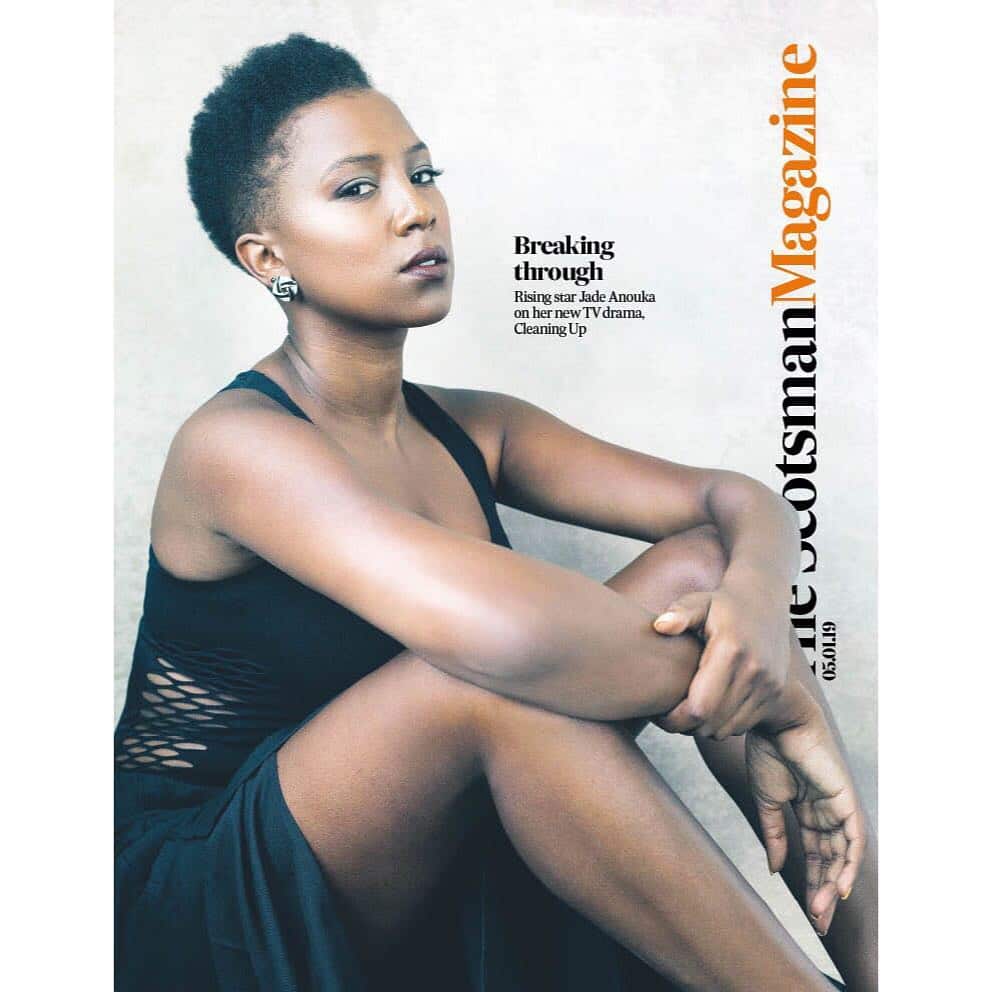 The wonderful @jadeanouka on the cover of today’s @the.scotsman Magazine, discussing the upcoming CLEANING UP on ITV 
.
.
.
.
.
.
.
.
.
.
.
.