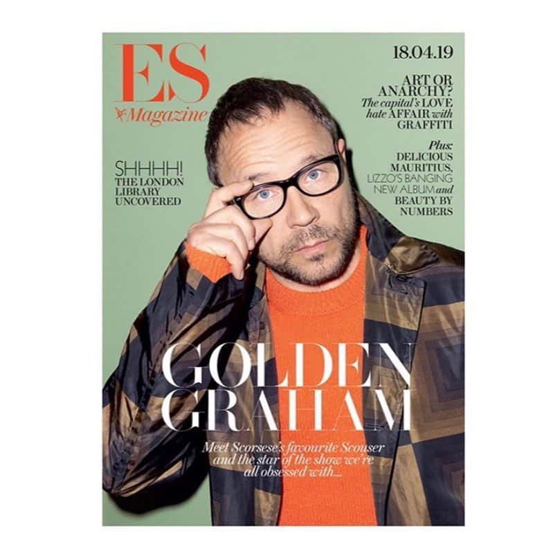 Golden Graham  Stephen Graham graces the cover of this week’s @eveningstandardmagazine .
.
.
.
: @paul_flynn
📸: @elljmorgan
: @jessicaskeetecross
.