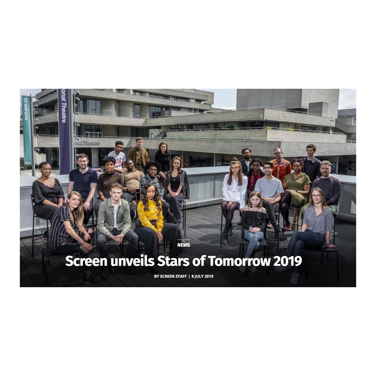 Congratulations to @dixie.egerickx and @synnkarlsen who have been named as this years @screendaily ‘Stars of Tomorrow 2019’ 
.
.
.
.
.