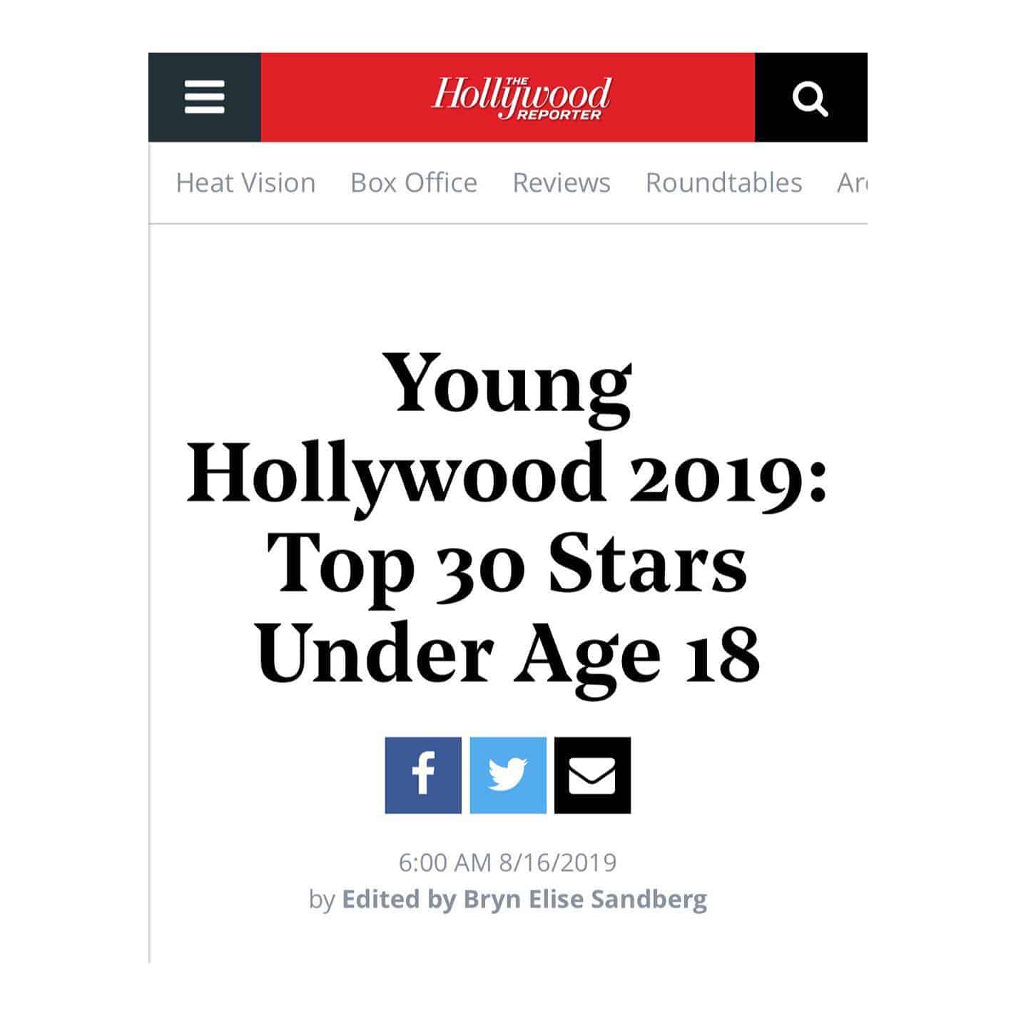 @dafnekeen has been named as one of @hollywoodreporter top 30 stars under 18
.
.
.