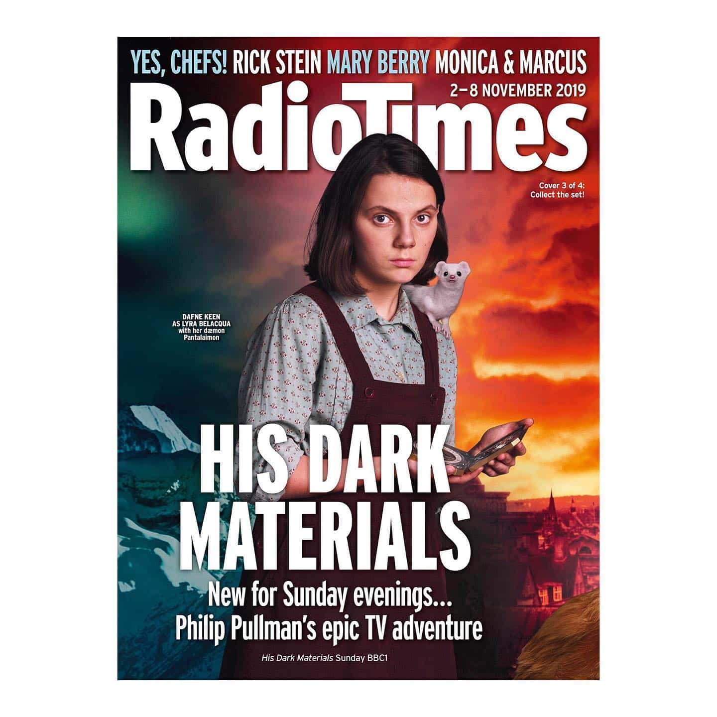 @dafnekeen on the cover of @radiotimes ahead of the premiere of @darkmaterialsofficial this Sunday on BBC One
.
.
.