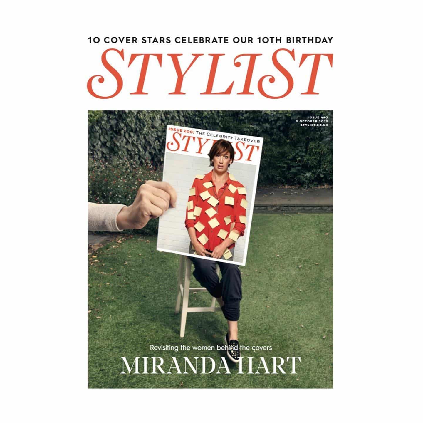 ️ @realmirandahart graces the cover of @stylistmagazine in celebration of their 10th birthday ️
.
.
.