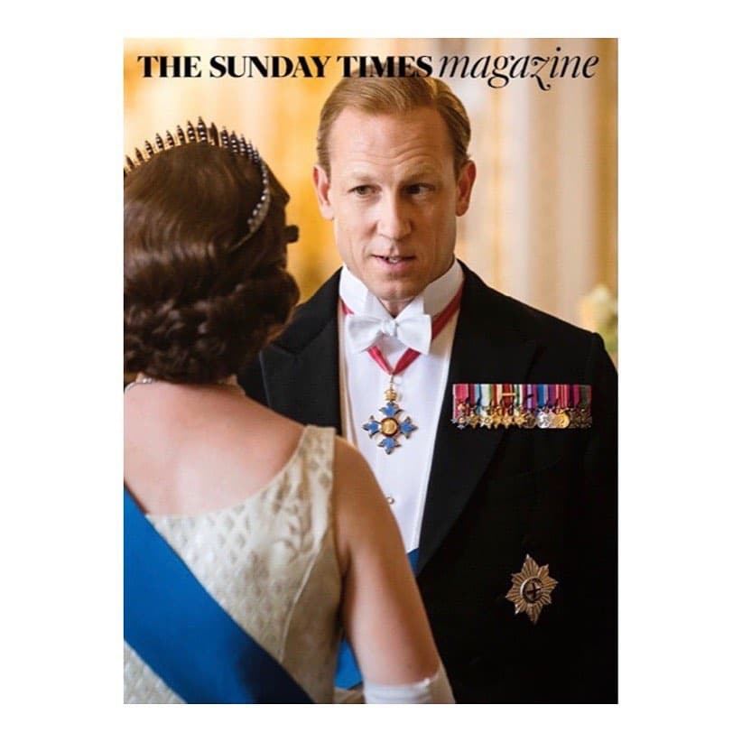on the cover of this weekend’s @thestmagazine discussing his enigmatic portrayal of Prince Phillip in @thecrownnetflix 
.
.
.