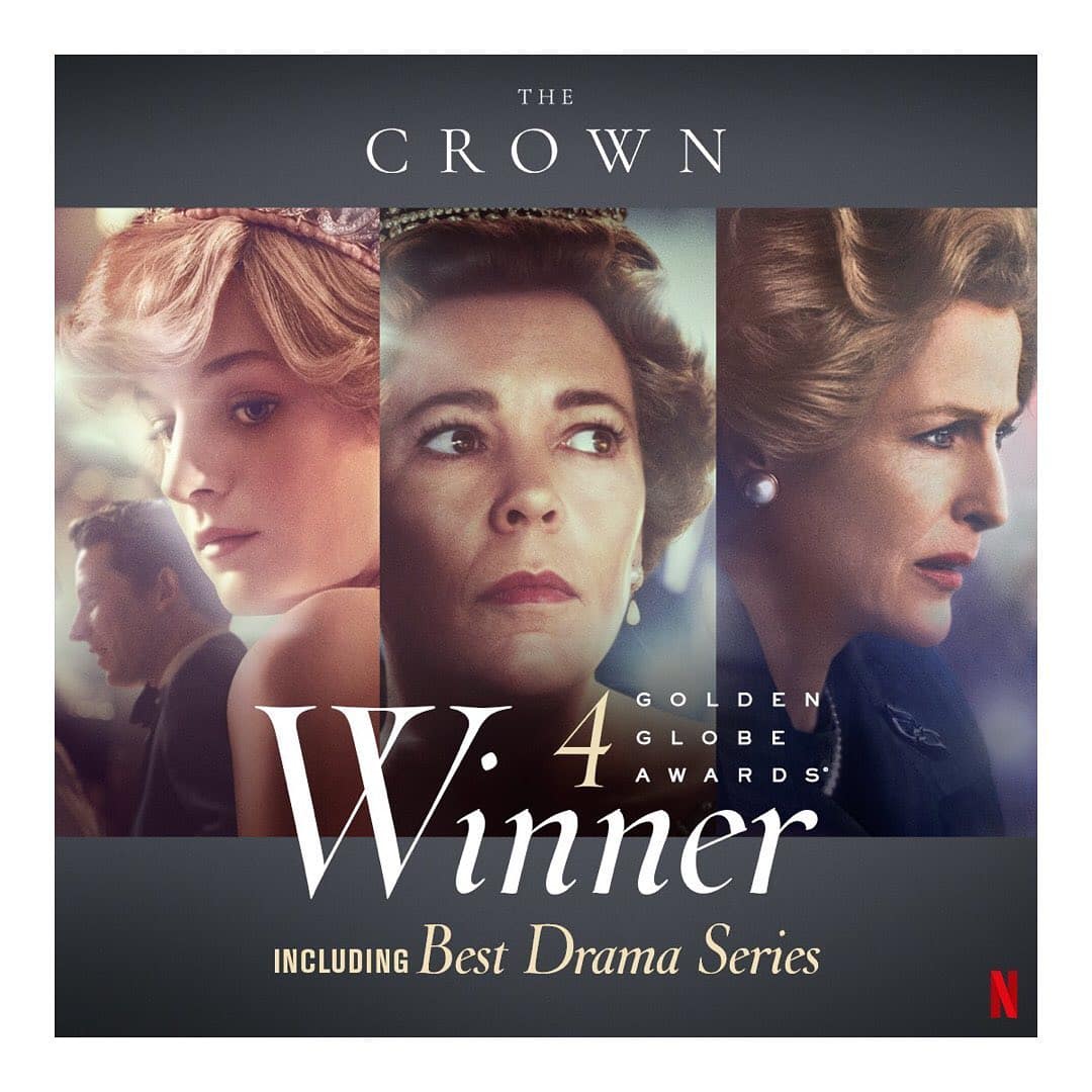 Congratulations to @thecrownnetflix for their four @goldenglobes wins at this year’s awards 
.
.
.