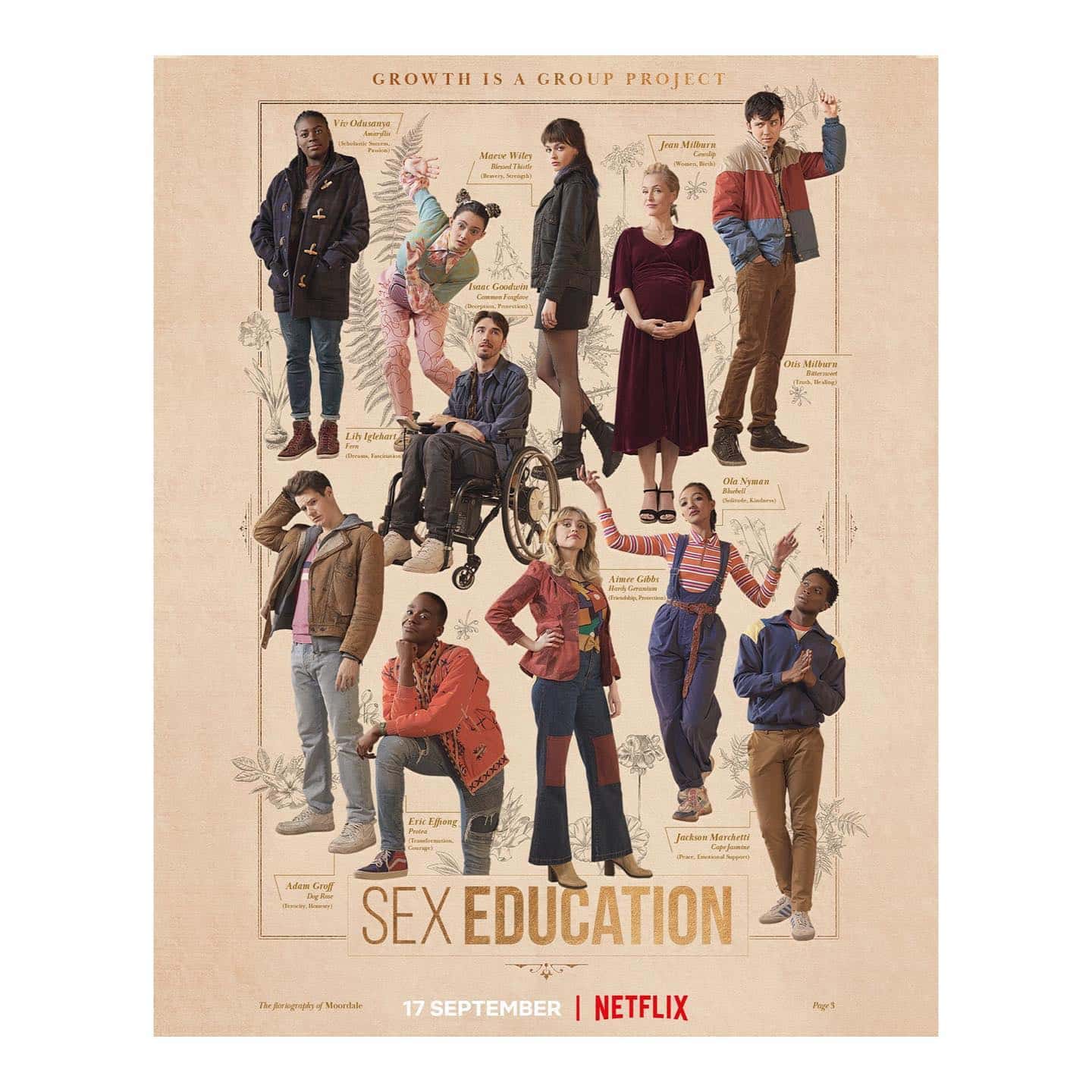 Growth is a group project. Sex Education returns on 17th September, only on @netflixuk 
.
.
.