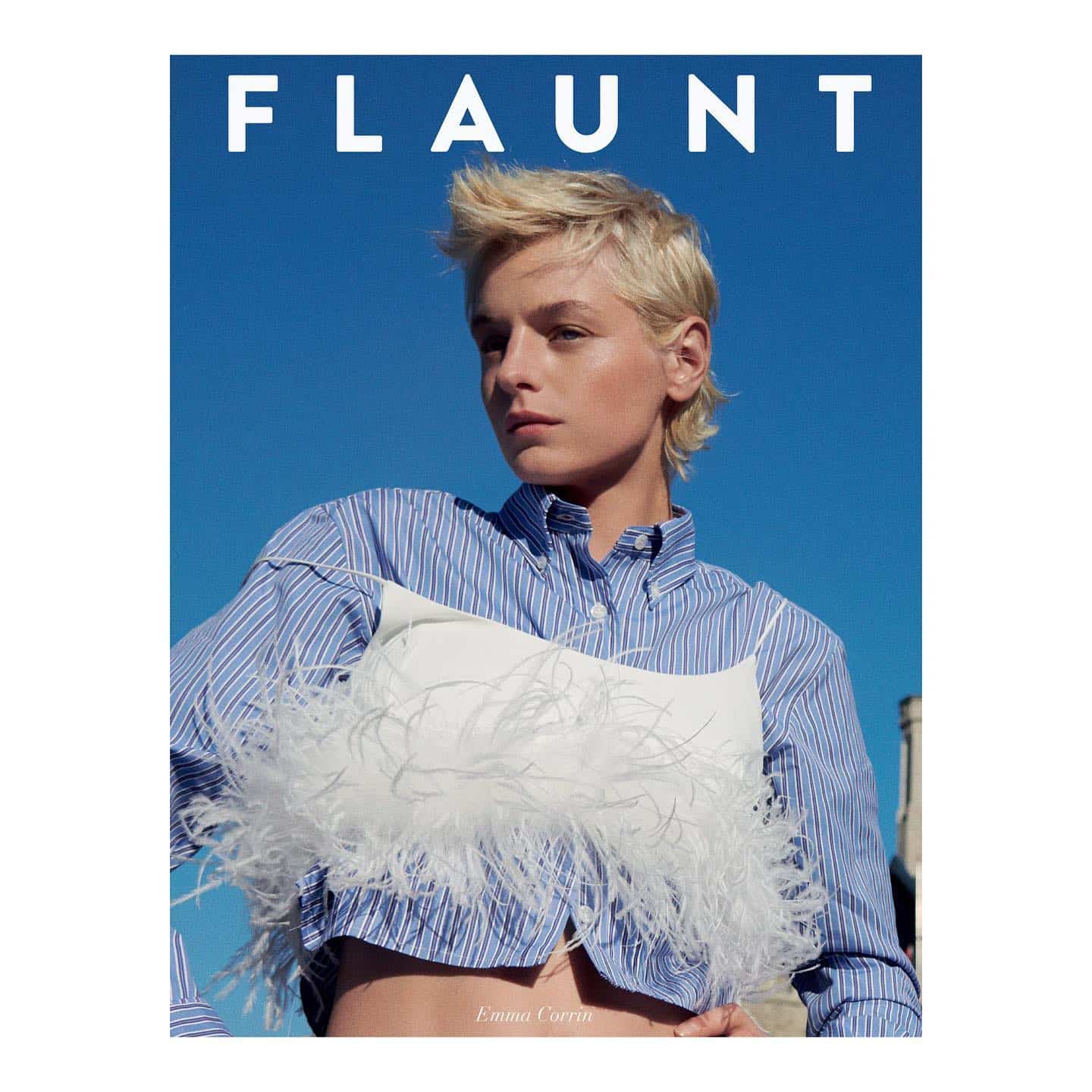 ️ @emmalouisecorrin on the cover of @flauntmagazine in @miumiu discussing - on @primevideo now ️
.
.
.
.

Photographed by @Federicodeangelisphotography
Styled by @MuiHai featuring @MiuMiu 
Written by @HannahJacksuhn
Hair: @CiaMandarello
Makeup: @MarcelloGutierrez