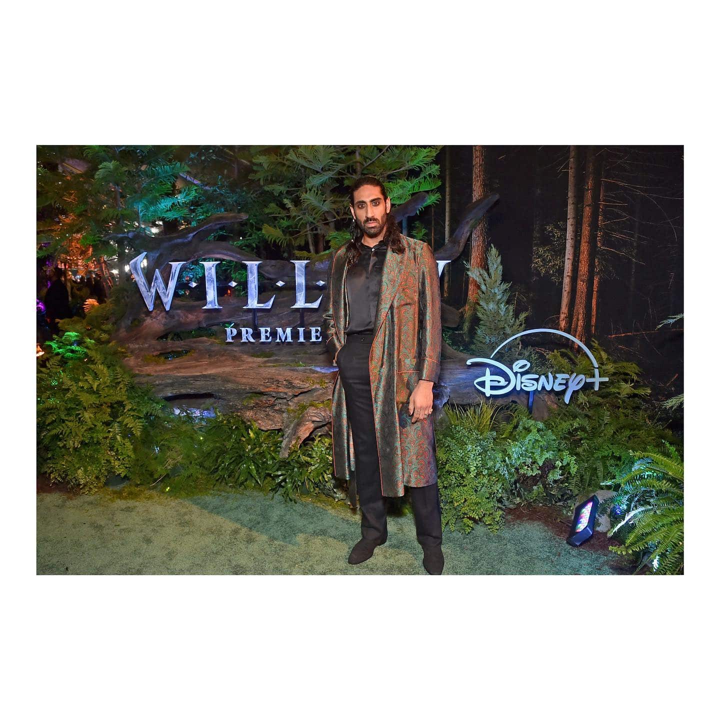 @amarchadhapatel at the World Premiere of @willowofficial. 

Episodes 1 and 2 of Willow are available to watch on Disney+ globally, with episodes dropping weekly 
.
.
.
 @gracegilfeather 
‍♂️ @frankiepaynehair 
.
.
.