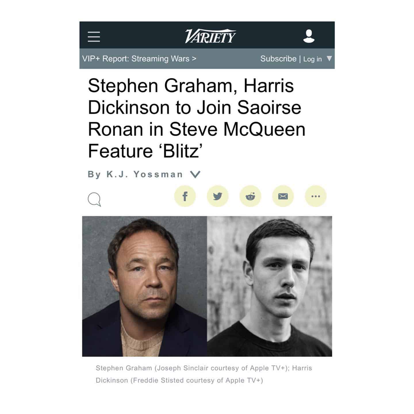 @stephengraham1973 to star in Steve McQueen’s an Apple Original Film
