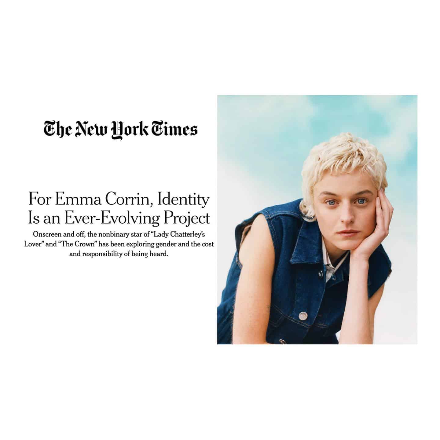 🦋 @emmalouisecorrin for the @nytimes discussing their role in - on @netflix now 🦋
.
.
.
.
📸 Josefina Santos for The New York Times