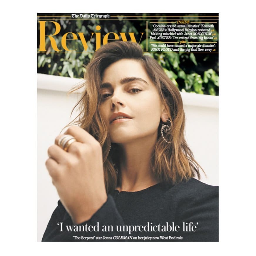 🍋 @jenna_coleman_ on the cover of Telegraph Review discussing her role in Lemons Lemons Lemons Lemons Lemons 🍋 
.
.
.
📸 @olivialifungula 
‍♀️ @danielmartin81 
 @lucyburt1 
 @rebeccacorbinmurray 
.
.
.