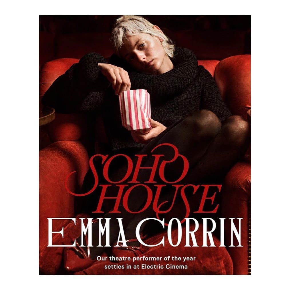 🍿 A huge congratulations to the wonderful @emmalouisecorrin on their @sohohouse Theatre Performance Award 🍿

.
.
.

Photographer: @buzzwhitestudio
Photo Director: @julietteclarke_
Styling: @harry_lambert
Hair: @danielmartin81
Makeup: @ginakanemakeup
✍️ @hannainesflint
Shot at @electriccinemas 

.
.
.