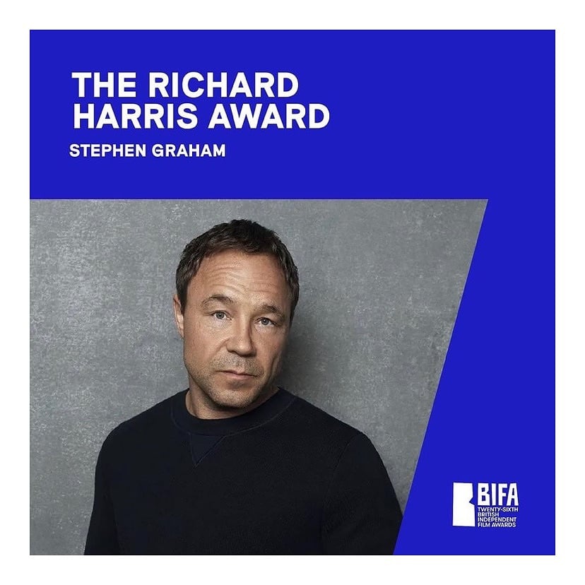 @bifa_film has announced that @StephenGraham1973 is the recipient of this year’s Richard Harris Award for an outstanding contribution by an actor to British Film 
•
•
•