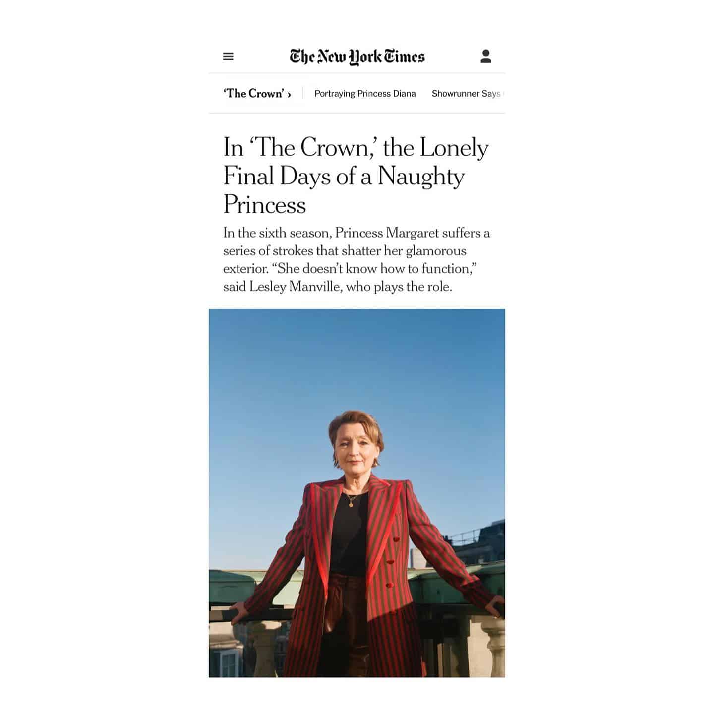 The brilliant spoke to @nytimes about all things @thecrownnetflix, ahead of the second part of the final series 

.
.
.

Photographer: @sophiestafford_ 
Hair: @naradkutowaroo 
Makeup: @amanda.grossman using @e11evenfragrance 

.
.
.