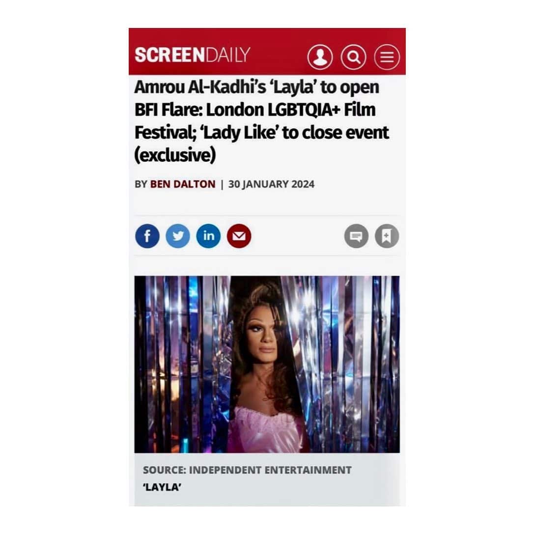 to open the BFI Flare: London LGBTQIA+ Film Festival on March 13th starring @bilalhasna_ and @louisgreatorex 
.
.
.
.