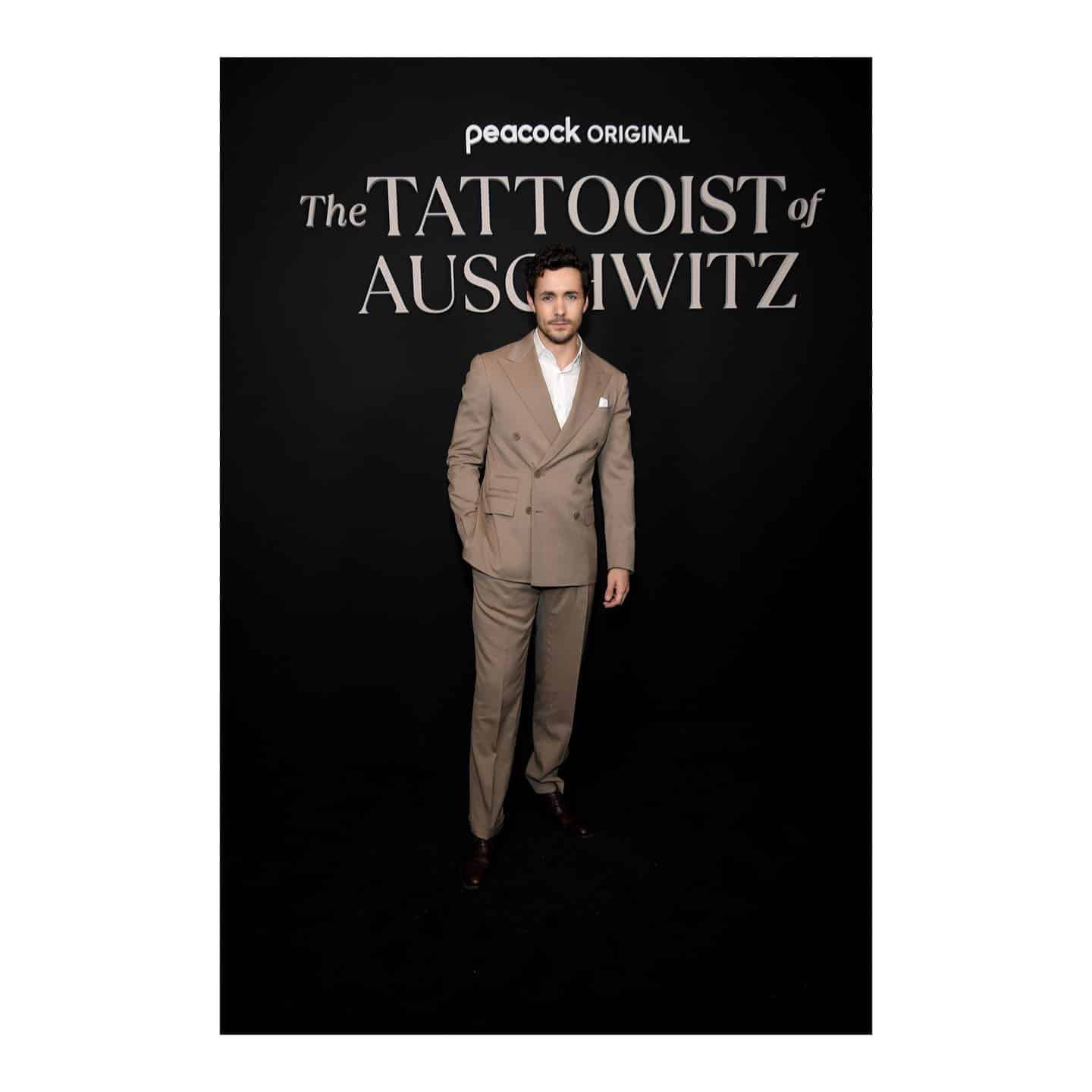 @jonahhauerking attends the @peacock special screening of #TheTattooistOfAuschwitz, held at @museumjewishheritage in NY 

.
.
.

Jonah wears @ralphlauren 
Styling: @chrisbrownstylist 
Grooming: @thejennysauce 

.
.
.