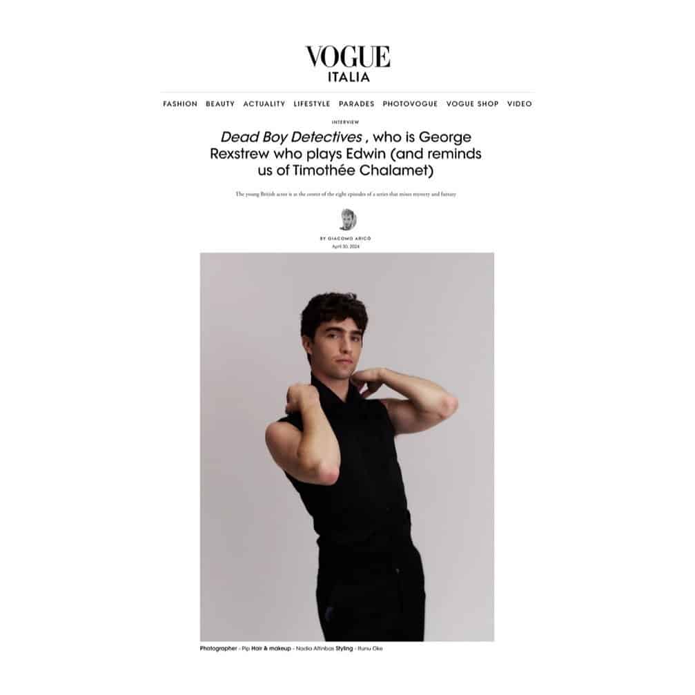 🐈‍ @georgerexstrew for @vogueitalia discussing 🍿 now streaming on @netflix 🐈‍
.
.
.
.
📸 @bypip 
 @itunuoke 
️ @nadiaaltinbas