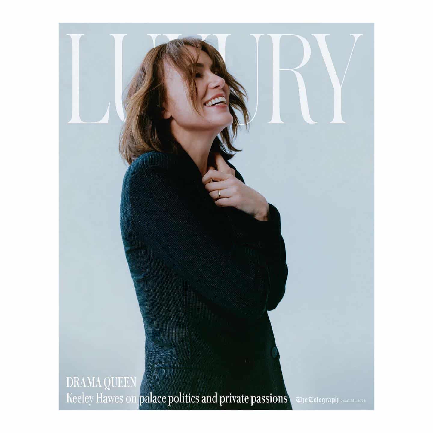 🤍 @misskeeleyhawes covers @telegraphluxury speaking about all things 🤍
.
.
.
is available to stream on Netflix now 
.
Photographer: @charlottehadden
Stylist: @tonastell
Makeup:@kennethsohmakeup
Hair: @louisbyrneiciaiw
.
.
.