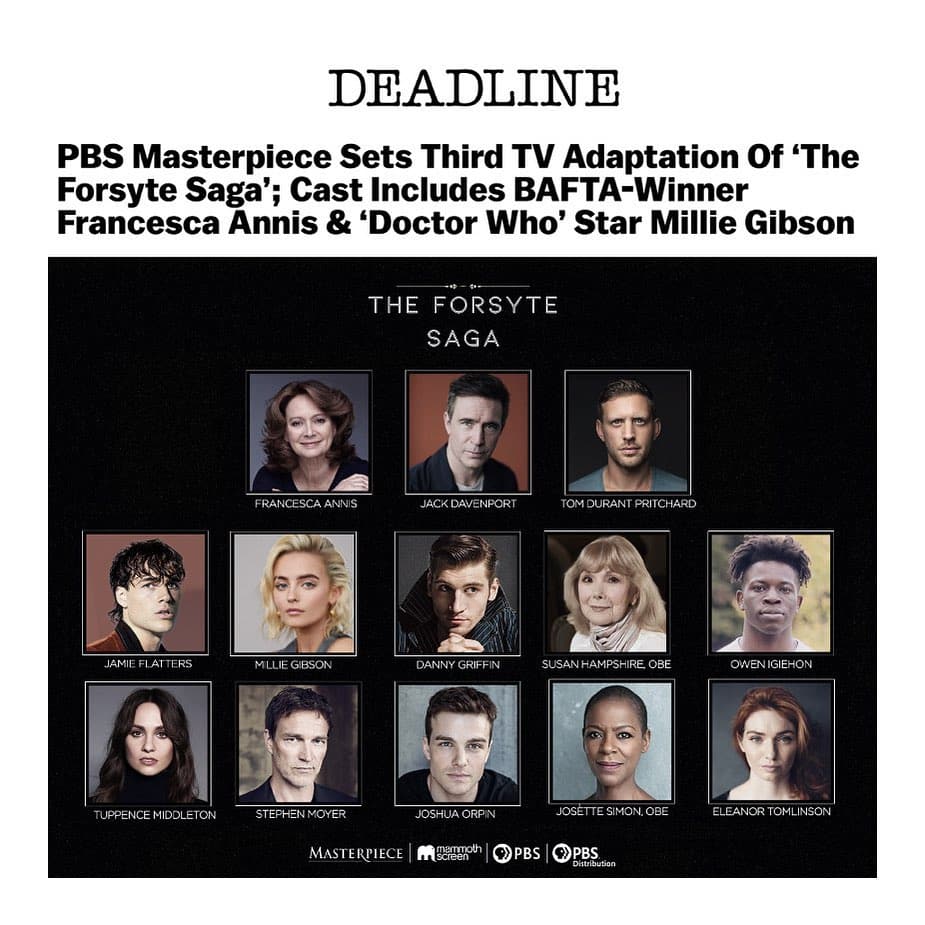 @milliegibbo will star as Irene in PBS drama THE FORSYTE SAGA 
.
.
.